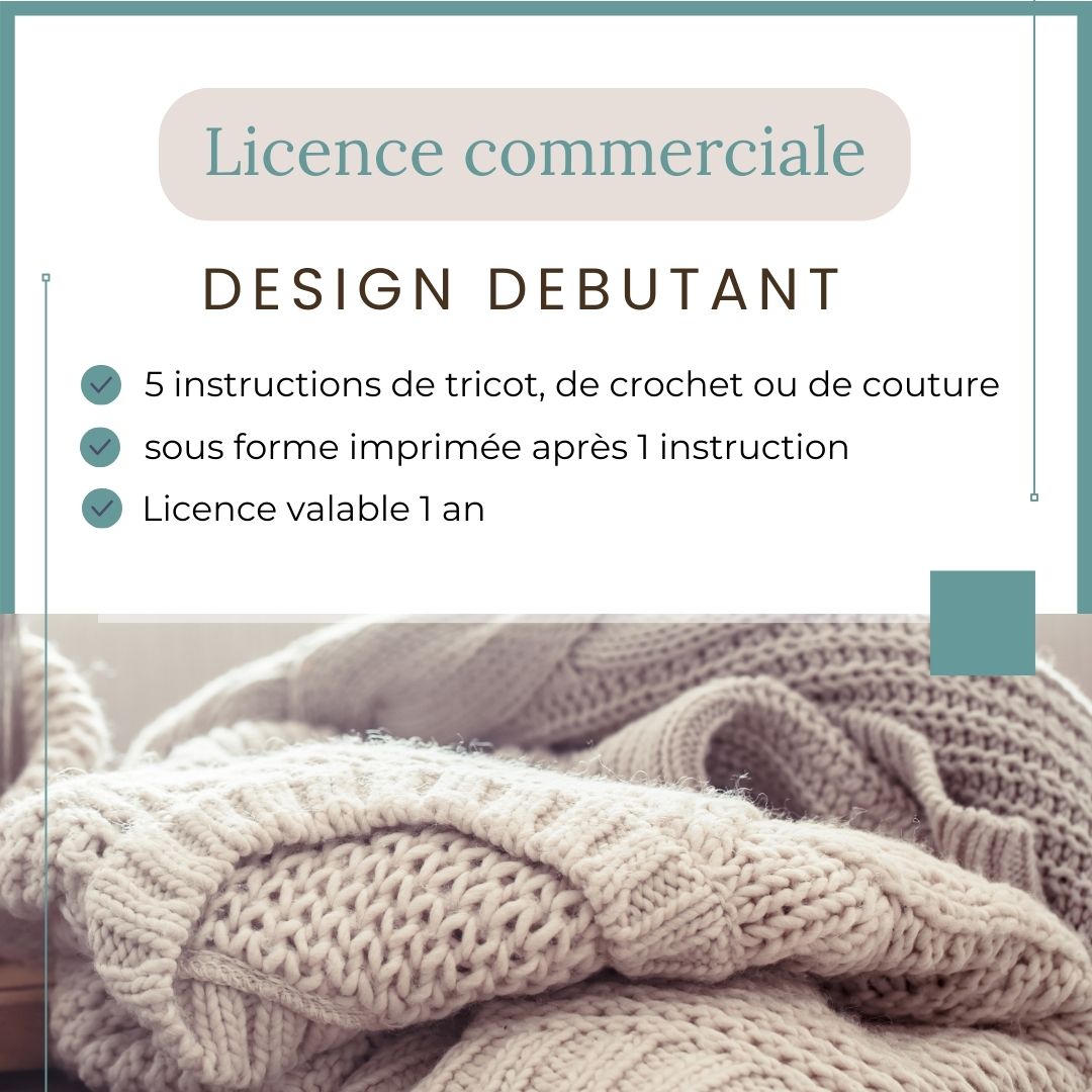 Licence commerciale DESIGN débutant