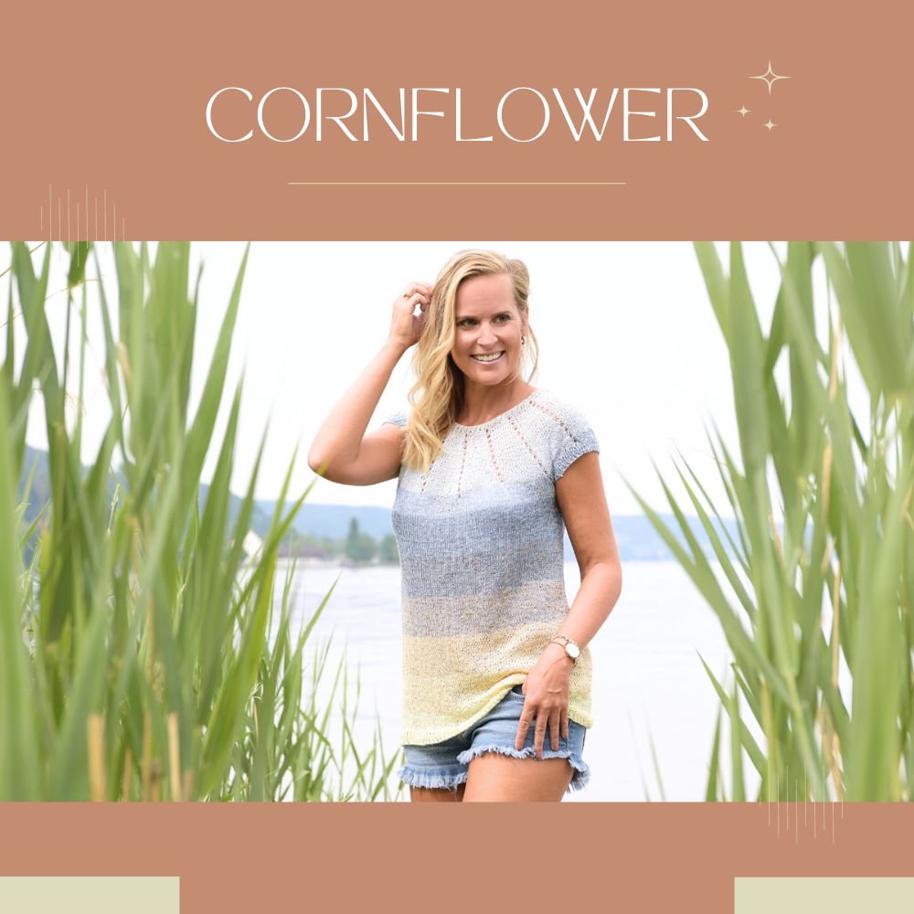 Instrucciones para hacer punto CORNFLOWER