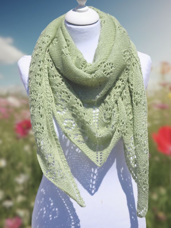 Knitting pattern FLOWERS + LIME