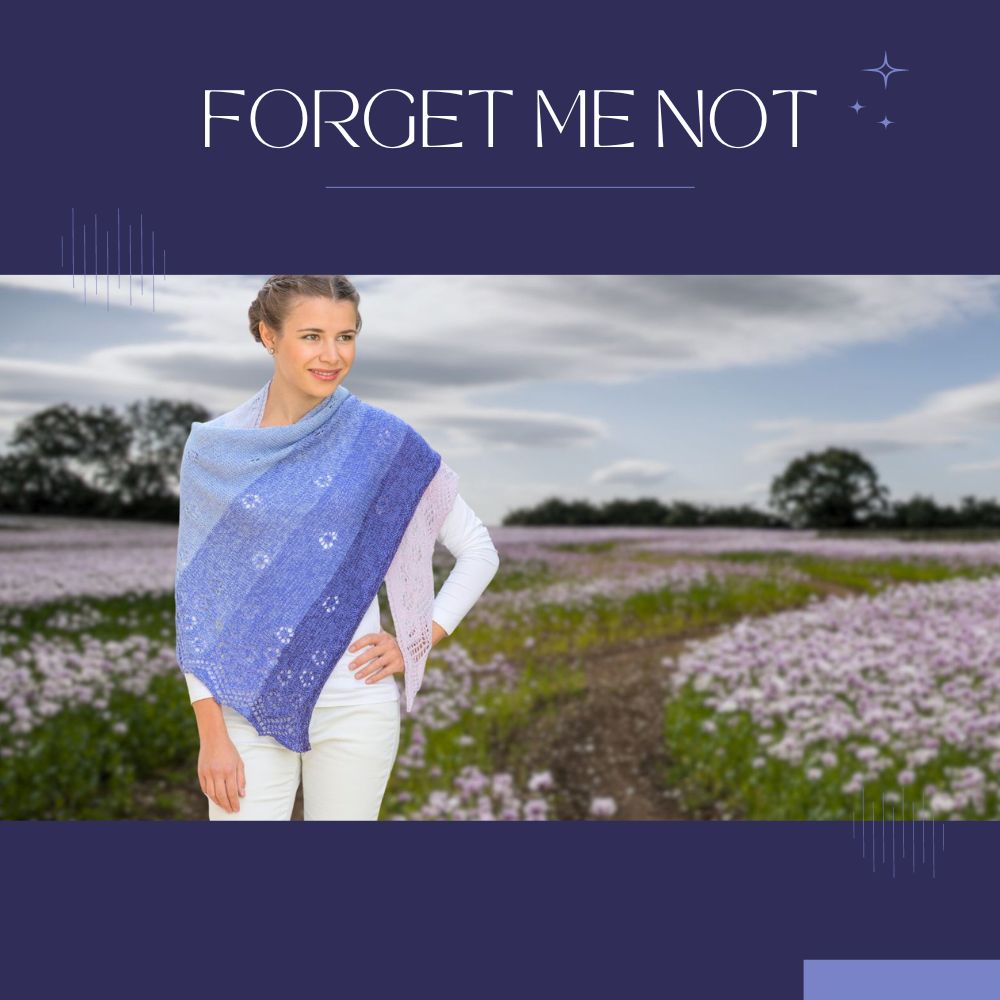 Istruzioni per il lavoro a maglia FORGET ME NOT