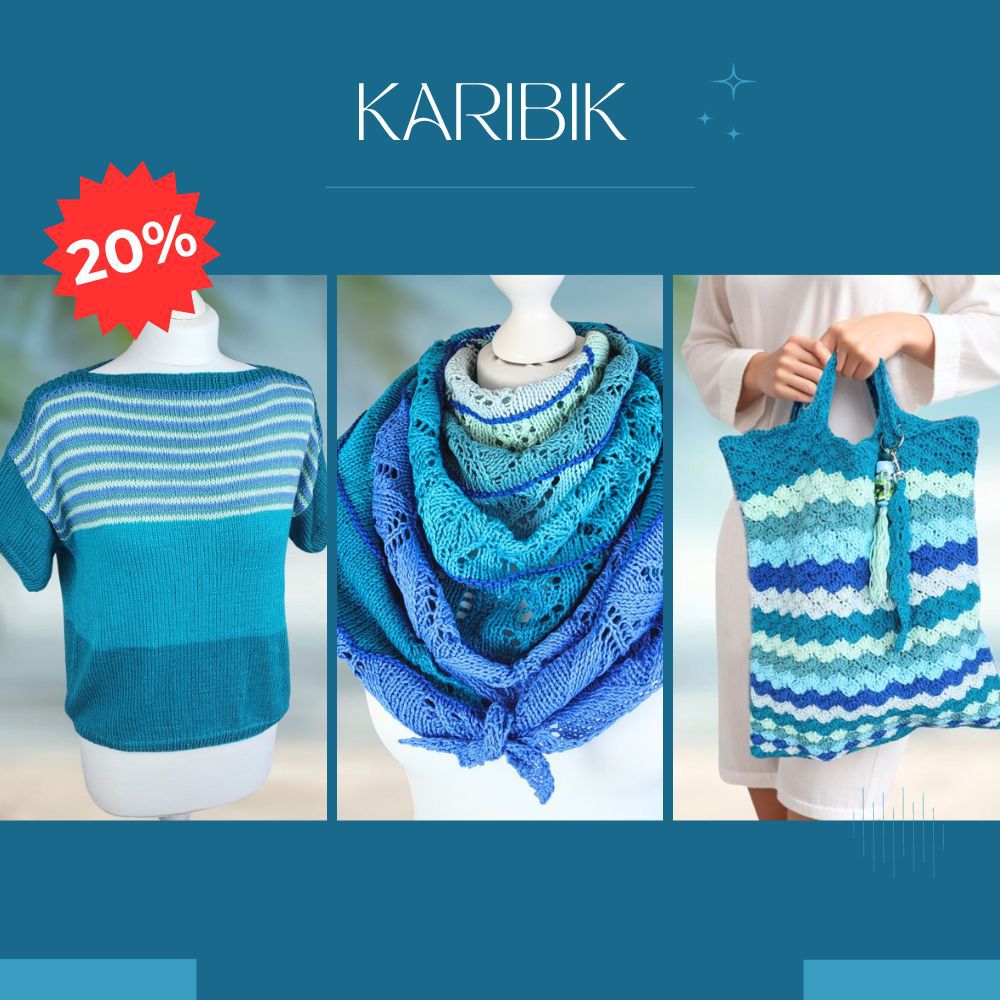 Knitting/crochet pattern KARIBIK holiday set