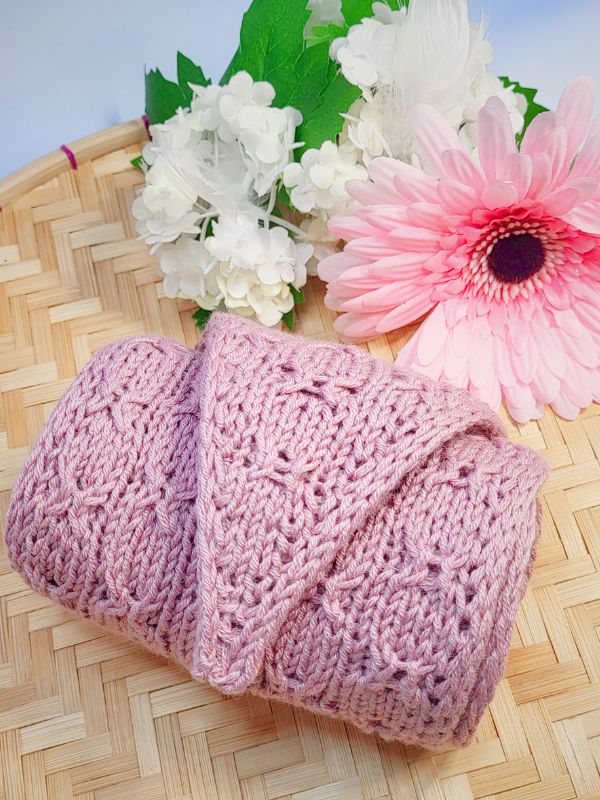 Knitting pattern ROSY GLOW