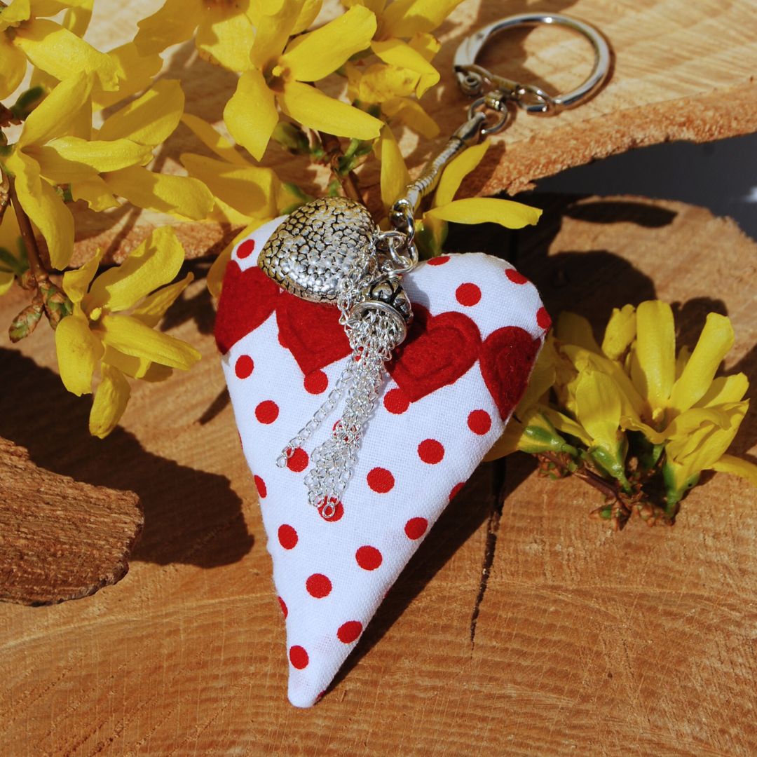 Sewing pattern  LITTLE HEART Keyring pendant